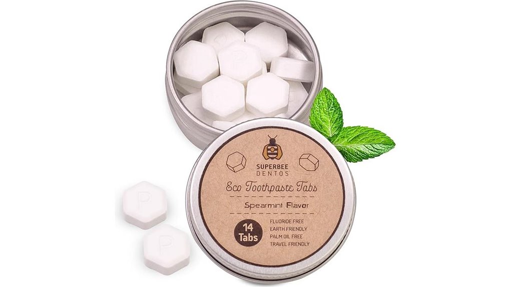 spearmint toothpaste tablets pack