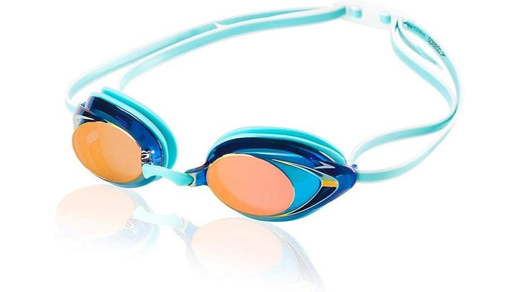 speedo women s mirrored vanquisher goggles