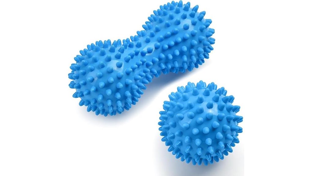 spiky lacrosse massage ball set