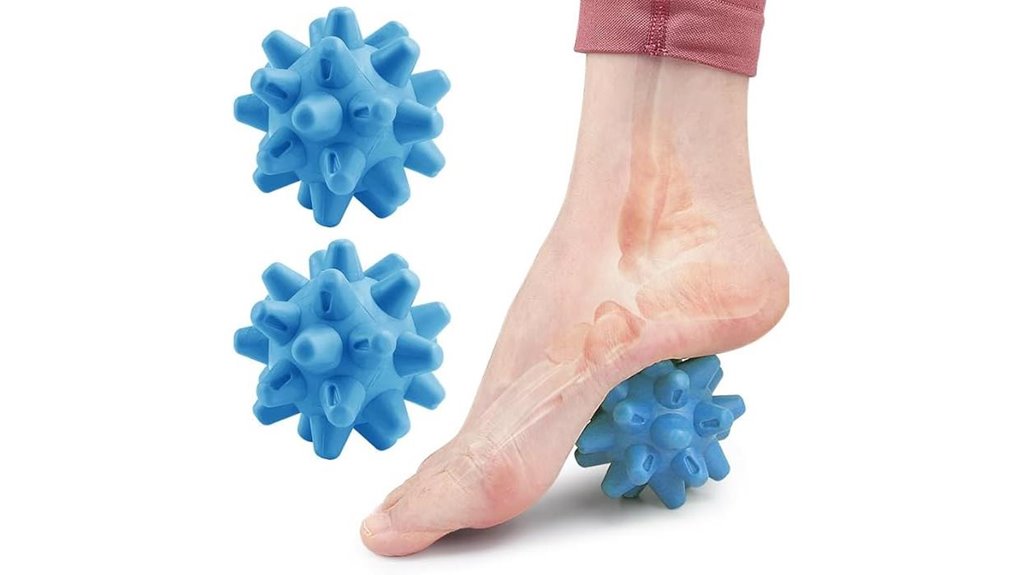 spiky silicone plantar massage balls