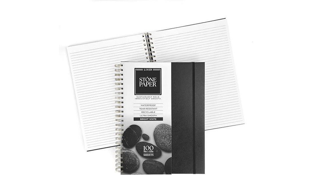 spiral 9x12 stonepaper notebook