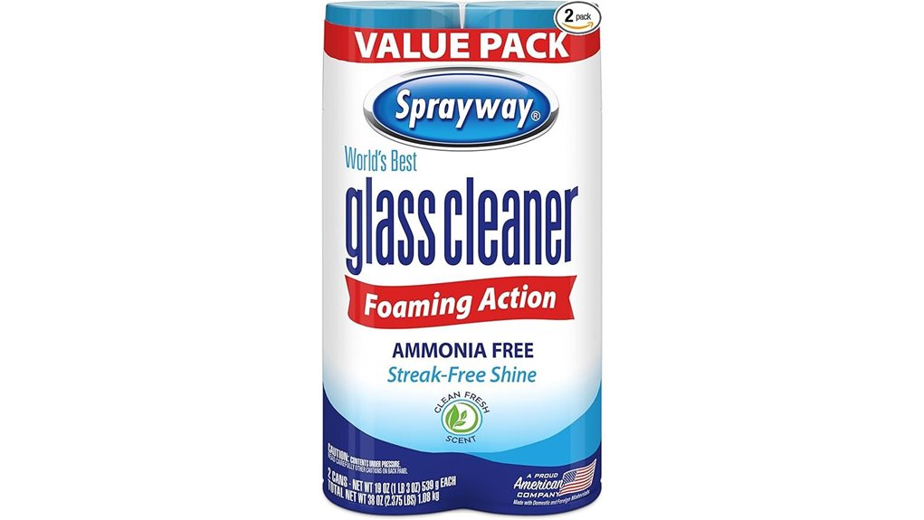 sprayway foaming glass cleaner