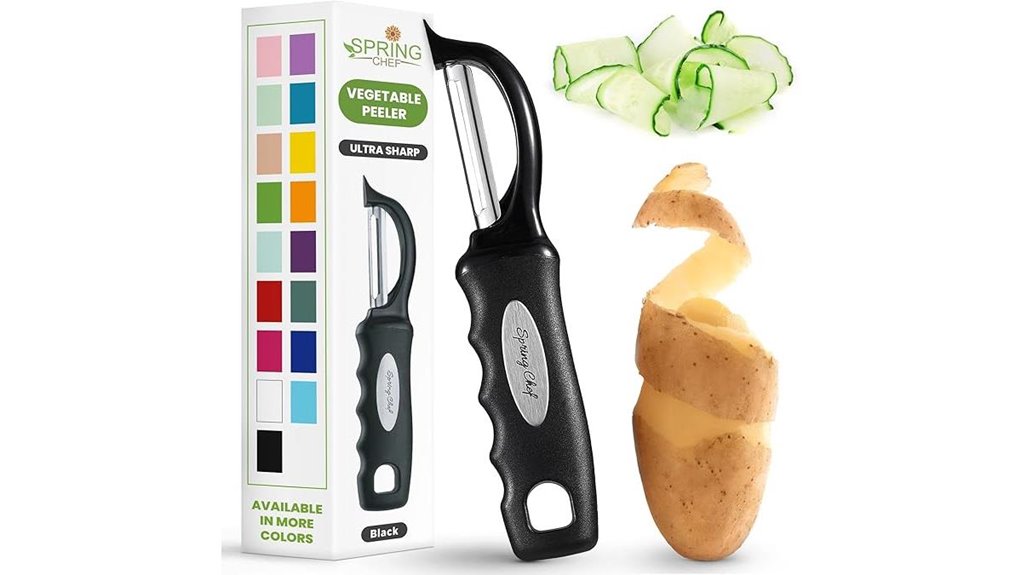 spring swivel vegetable peeler