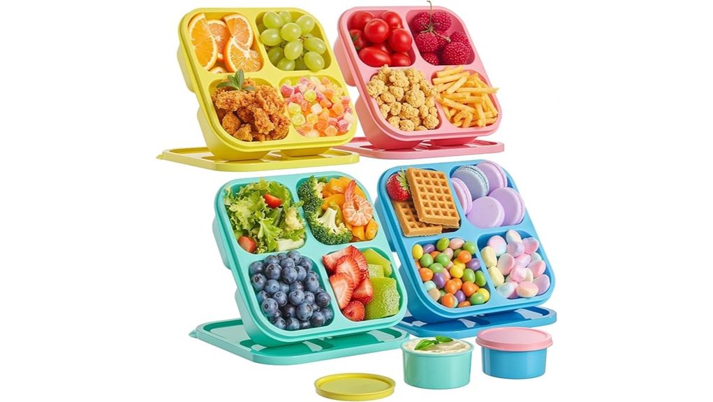 stackable four piece bento set