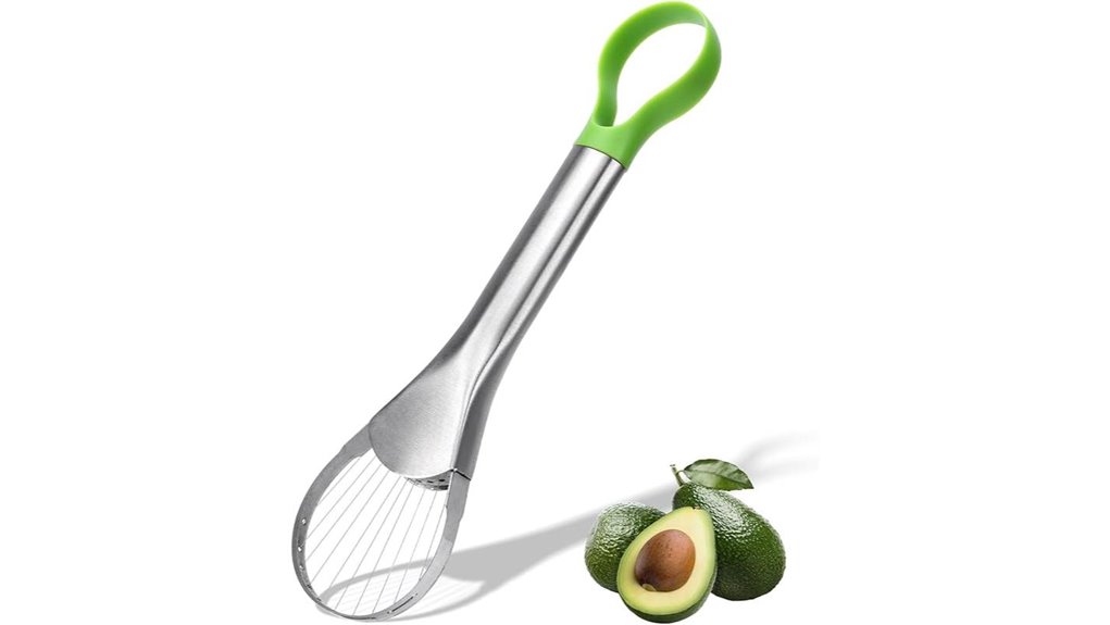 stainless 2 in 1 avocado tool