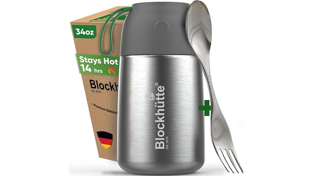 stainless 34oz insulated food thermos