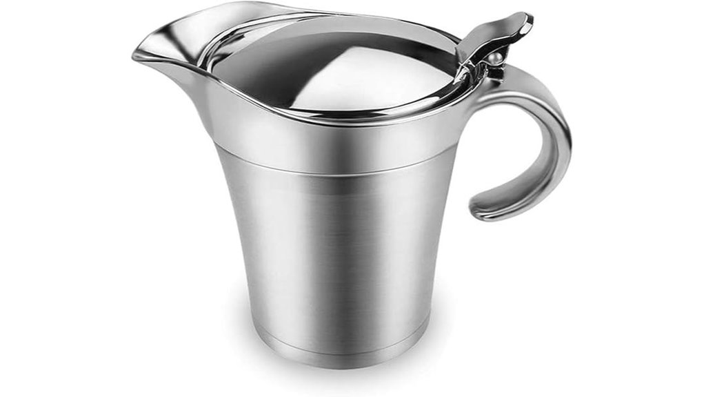 stainless insulated gravy boat
