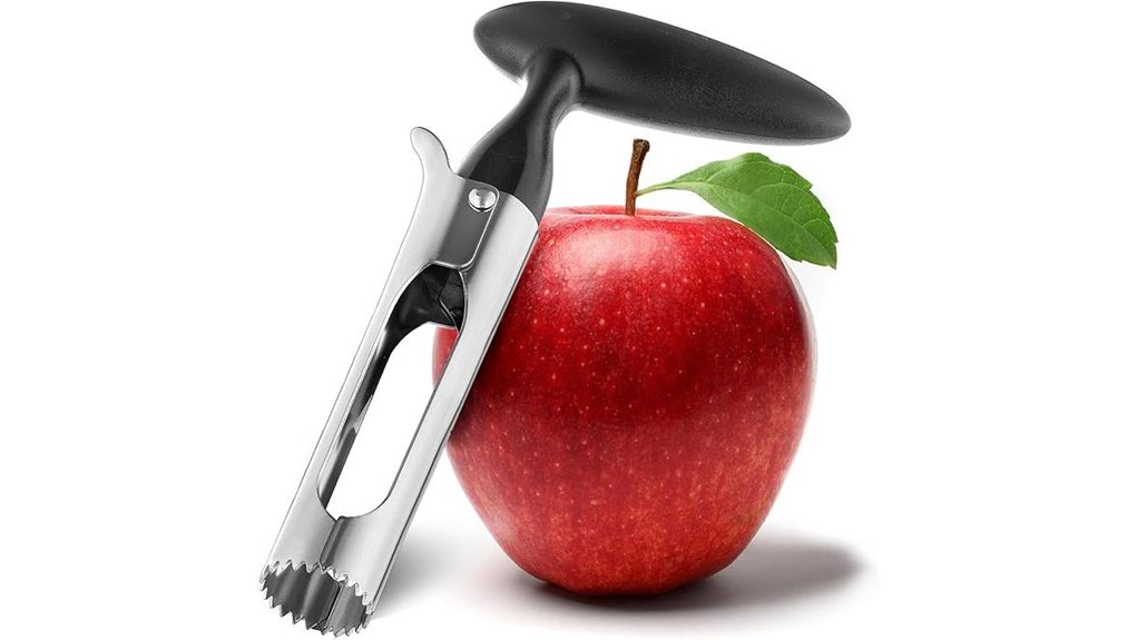 stainless serrated apple corer