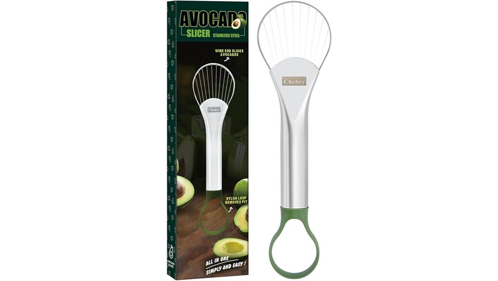stainless steel avocado tool