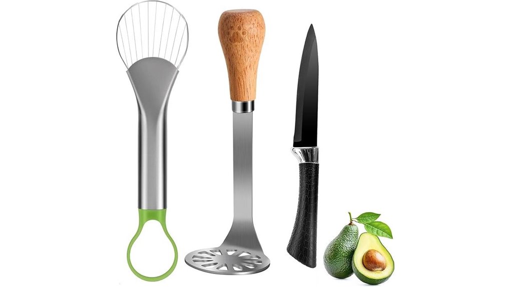 stainless steel avocado tool