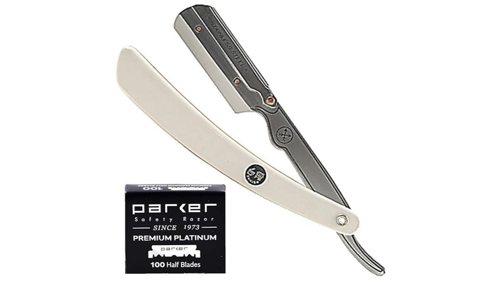 stainless steel barber razor package