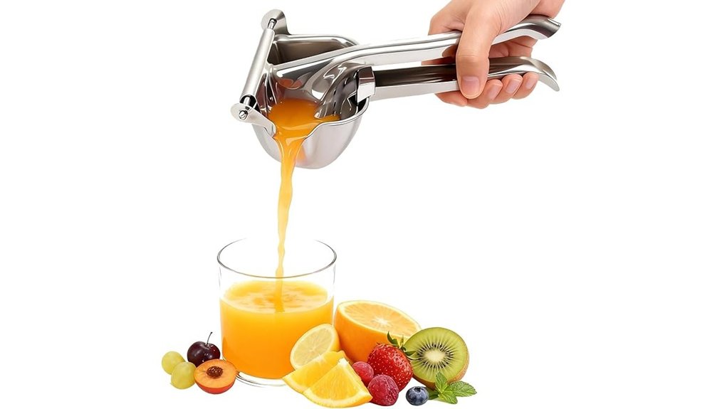 stainless steel citrus squeezer