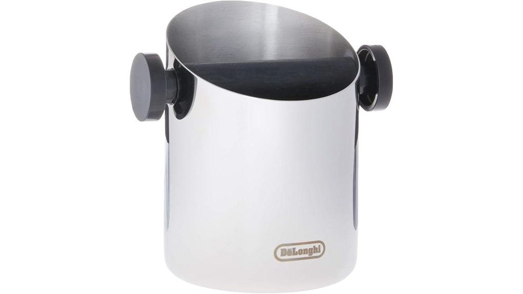 stainless steel espresso knockbox