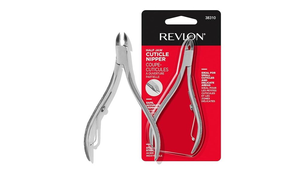 stainless steel half jaw cuticle nipper