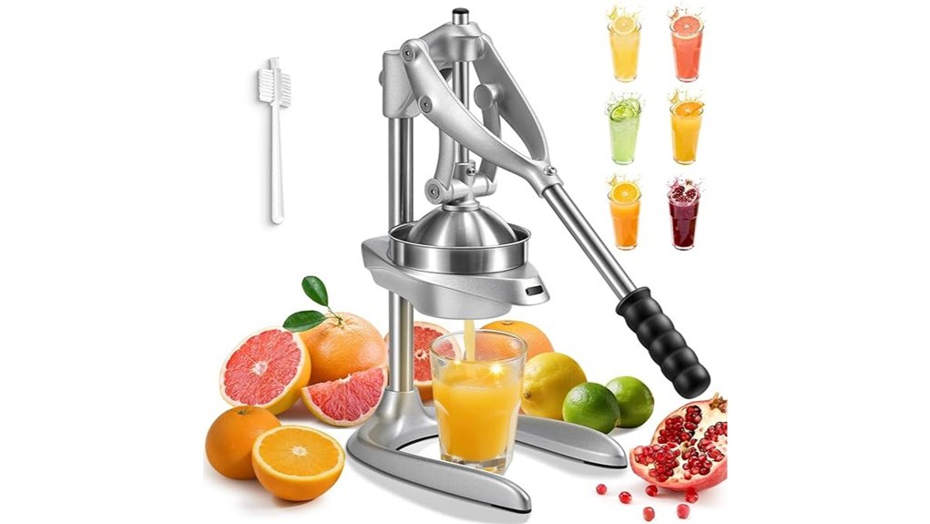 stainless steel hand citrus press