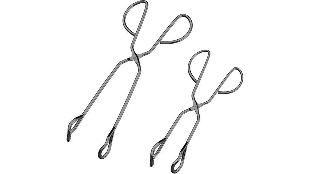 stainless steel kitchen tongs