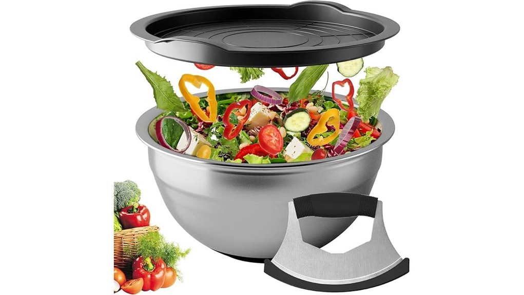 stainless steel mezzaluna chopper