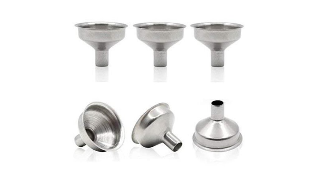 stainless steel mini bottle funnels