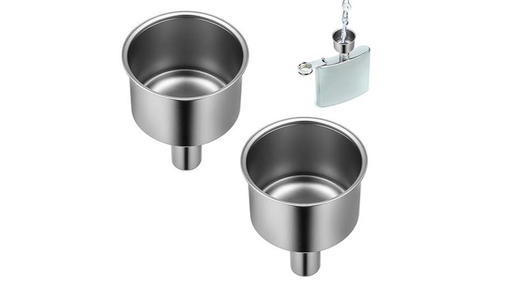stainless steel mini funnels