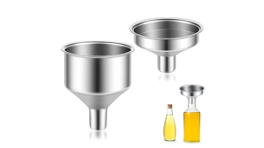 stainless steel mini funnels