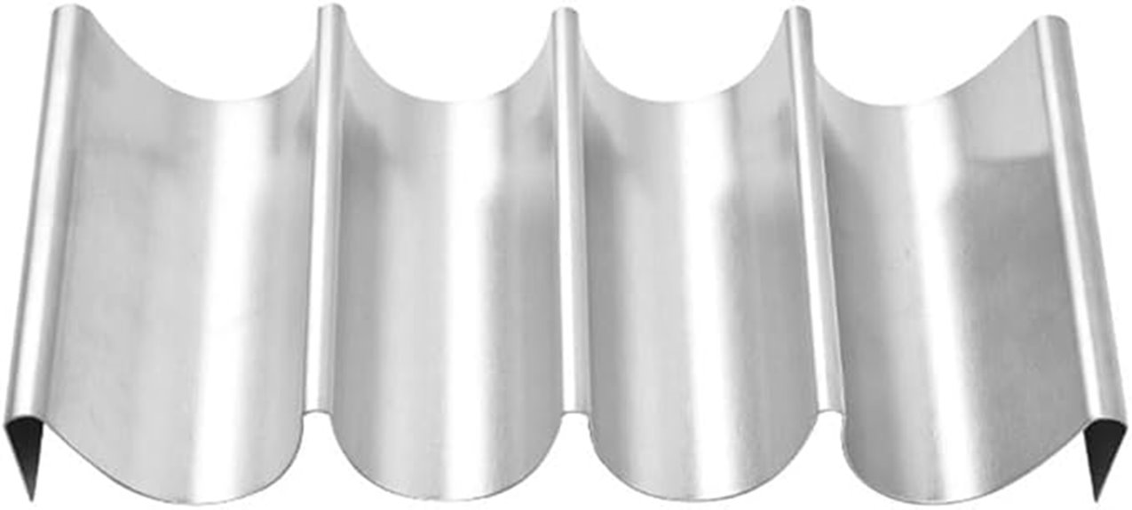 stainless steel multi slot tacoholder