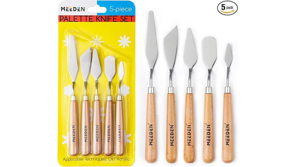 stainless steel painting palette knives