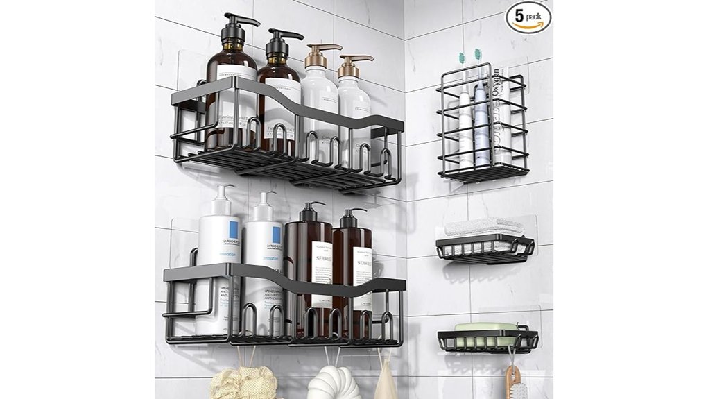 stainless steel rustproof shower caddy