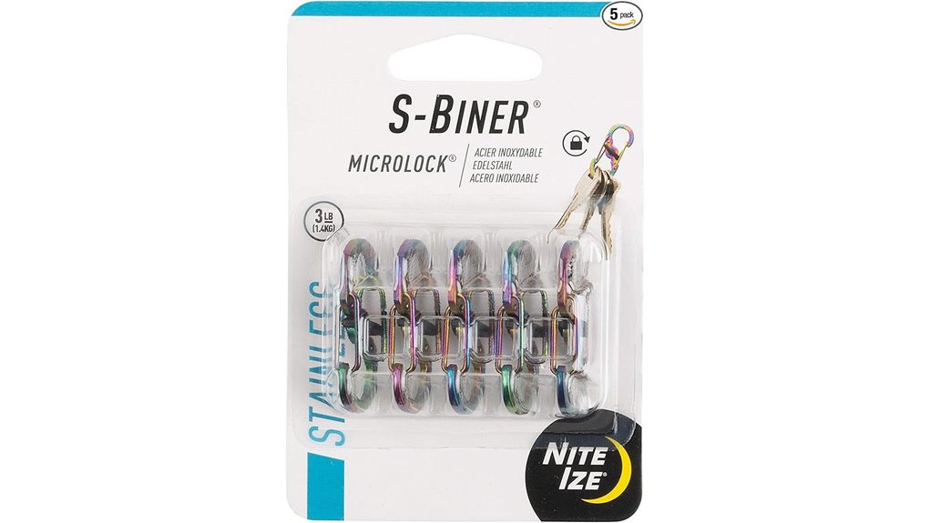 stainless steel s biner micro locks