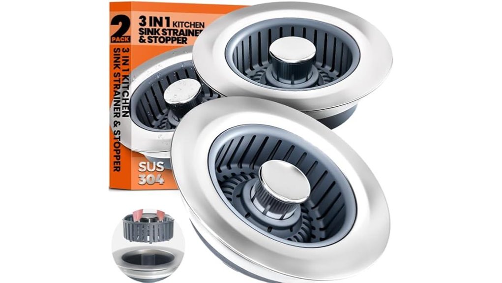 stainless steel sink stopper strainer