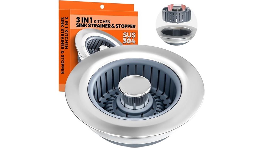 stainless steel sink stopper strainer