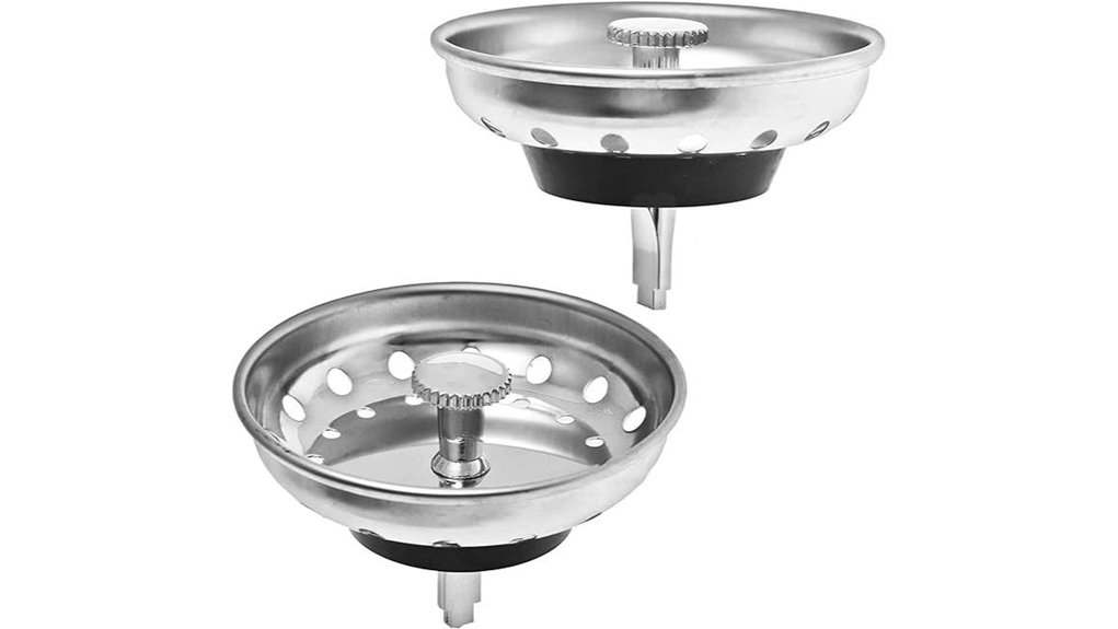 stainless steel sink strainers
