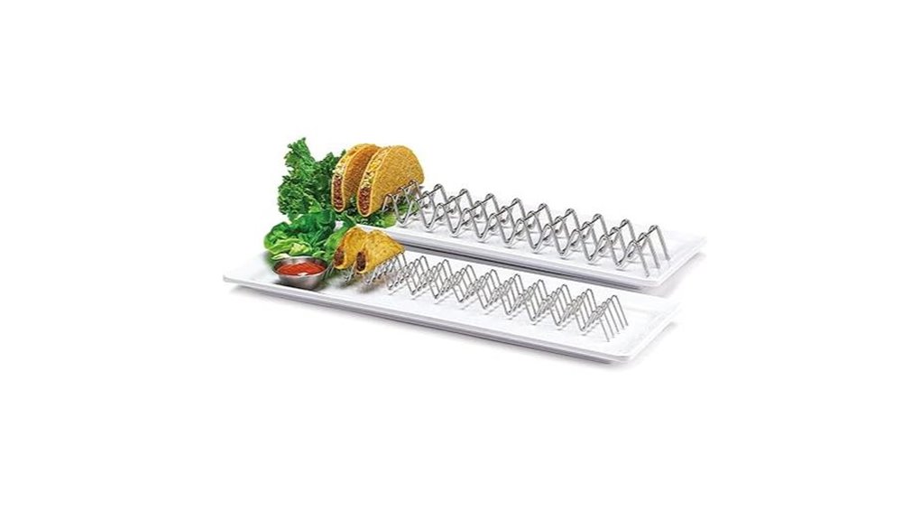 stainless steel taco holder