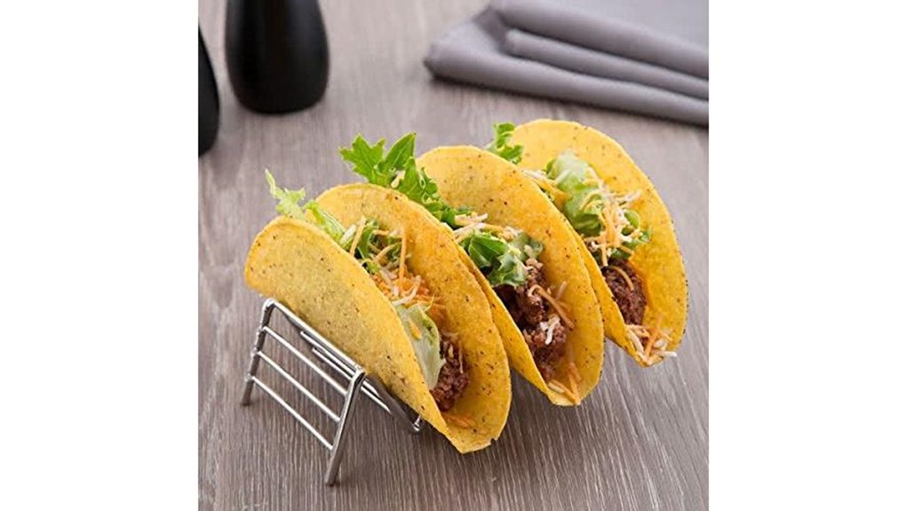 stainless steel taco holder