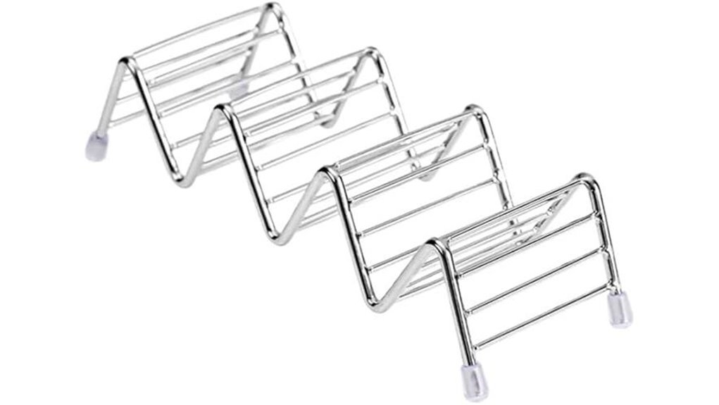 stainless steel taco holder