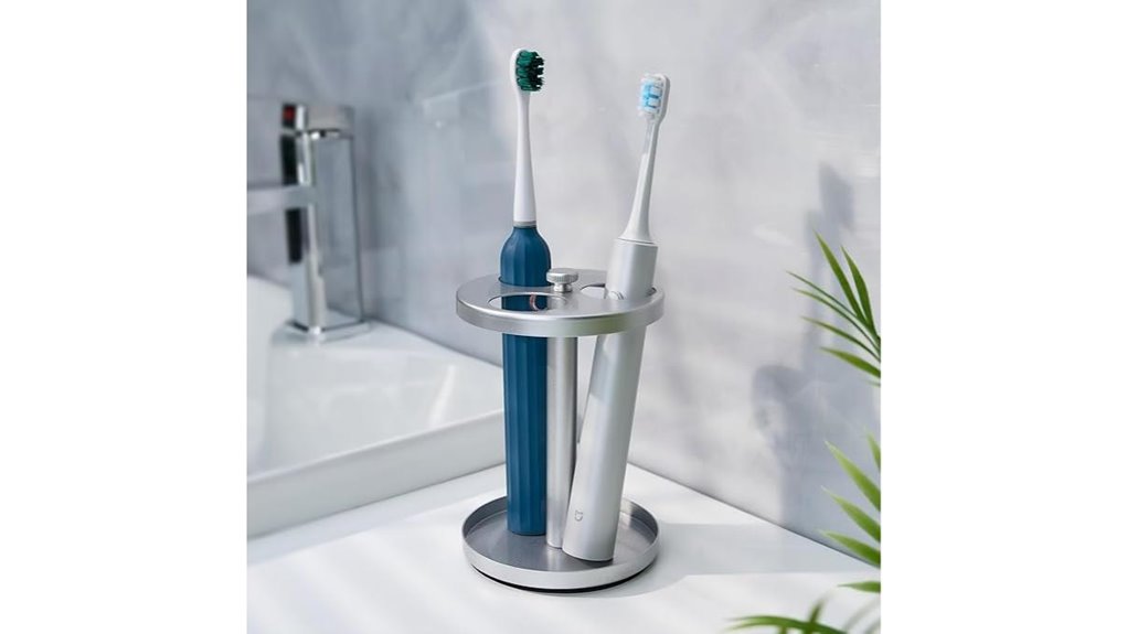 stainless steel toothbrush razor holder