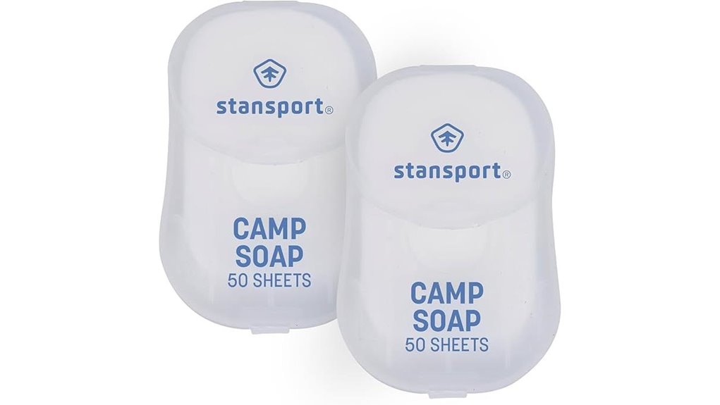 stansport camp soap sheets