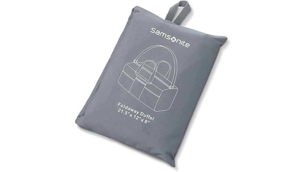 state blue foldaway samsonite duffle