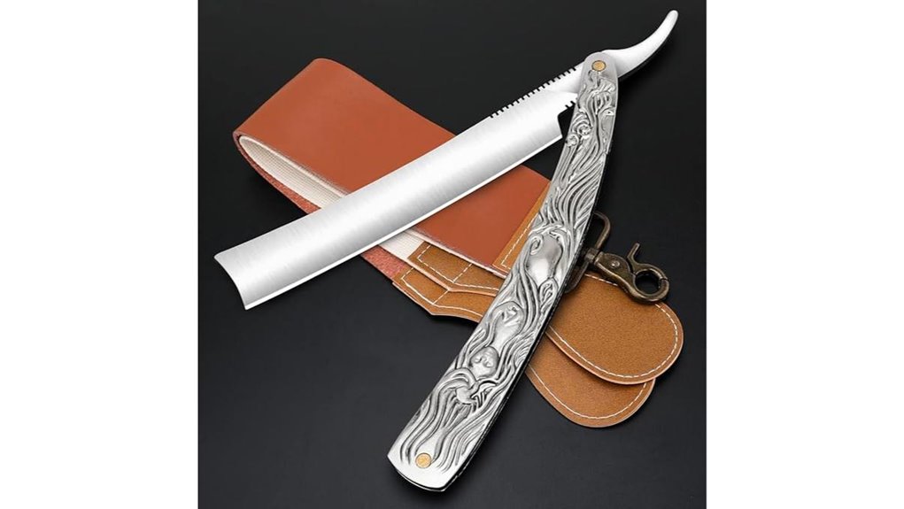 straight razor with strop