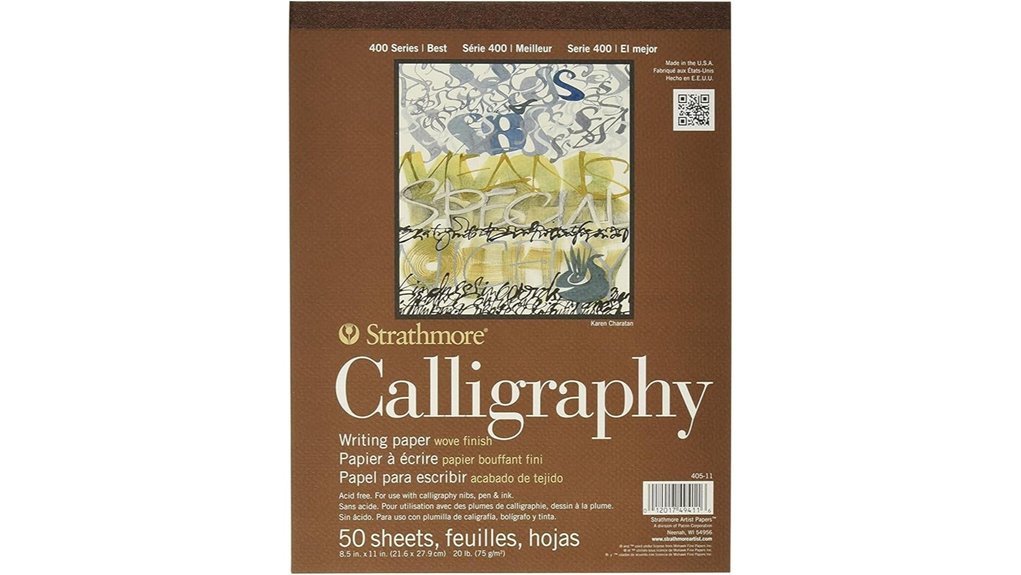 strathmore 8 5x11 calligraphy pad