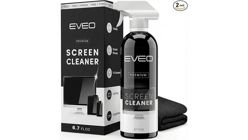 streak free screen cleaner spray