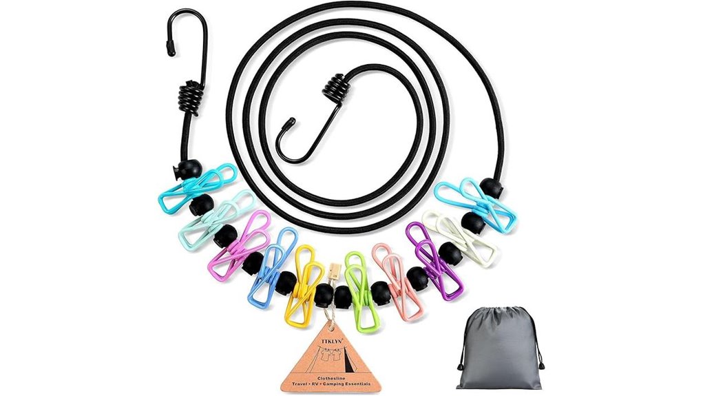 stretchy camping rv clothesline