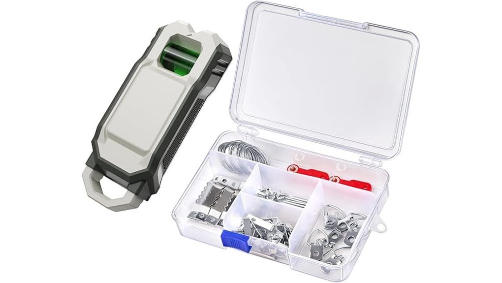 stud finder with hanging kit