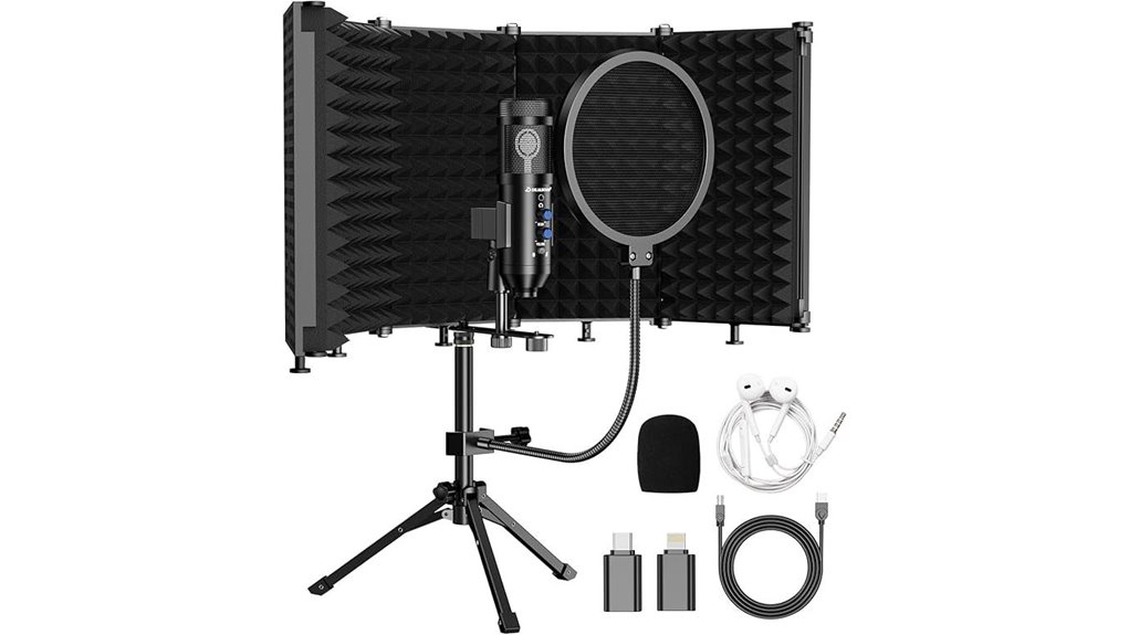 studio condenser mic with shield