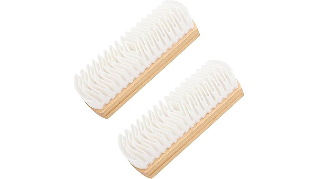 suede and rubber brush