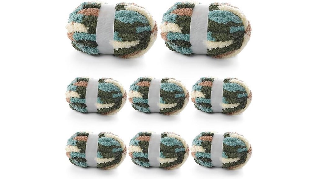 super bulky green white curry