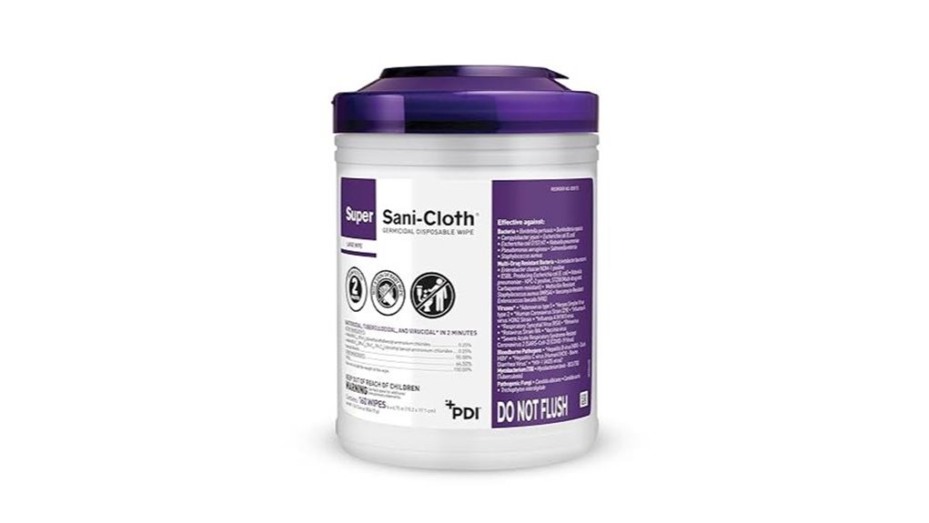 super sani cloth disinfectant wipes 160 count
