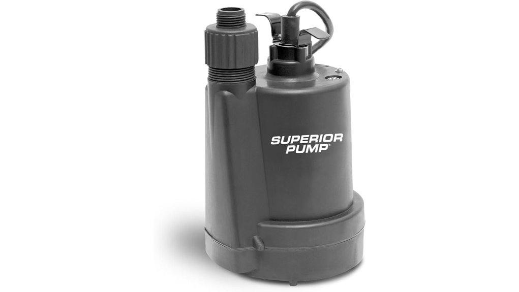 superior pump 1800gph submersible utility