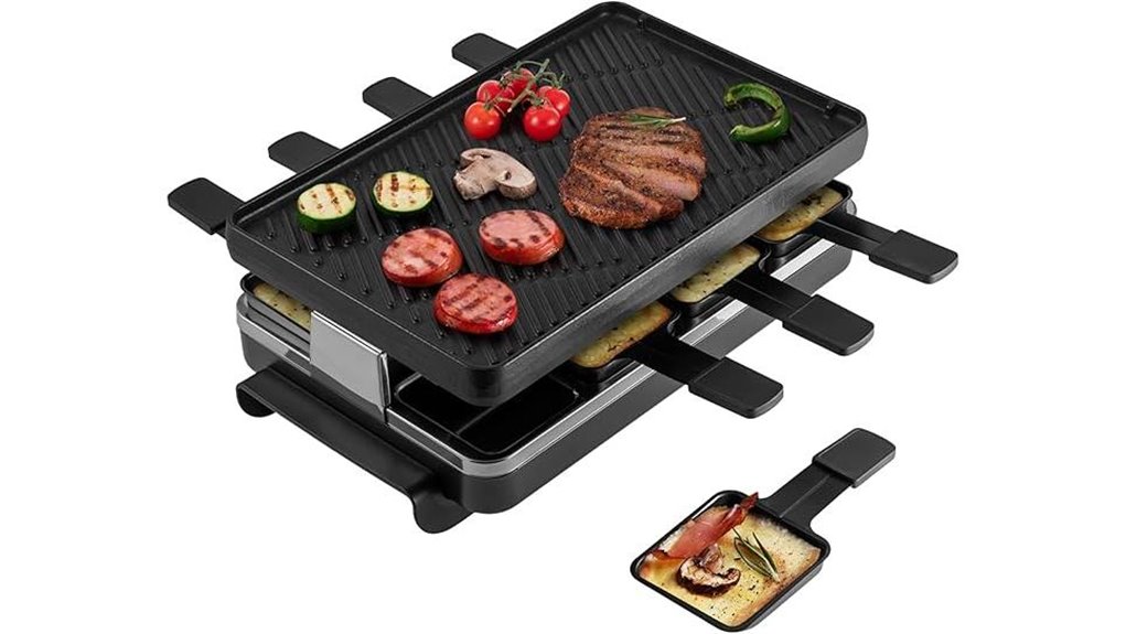 swissmar 8 person raclette grill