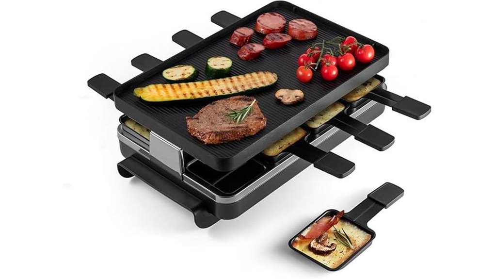 swissmar 8 person raclette grill