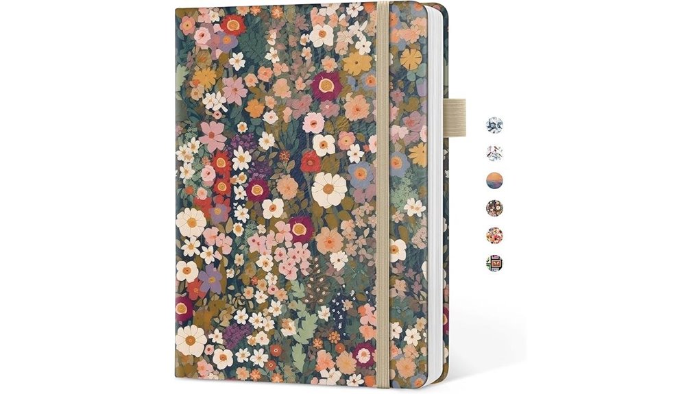 taja meadow floral dotted journal